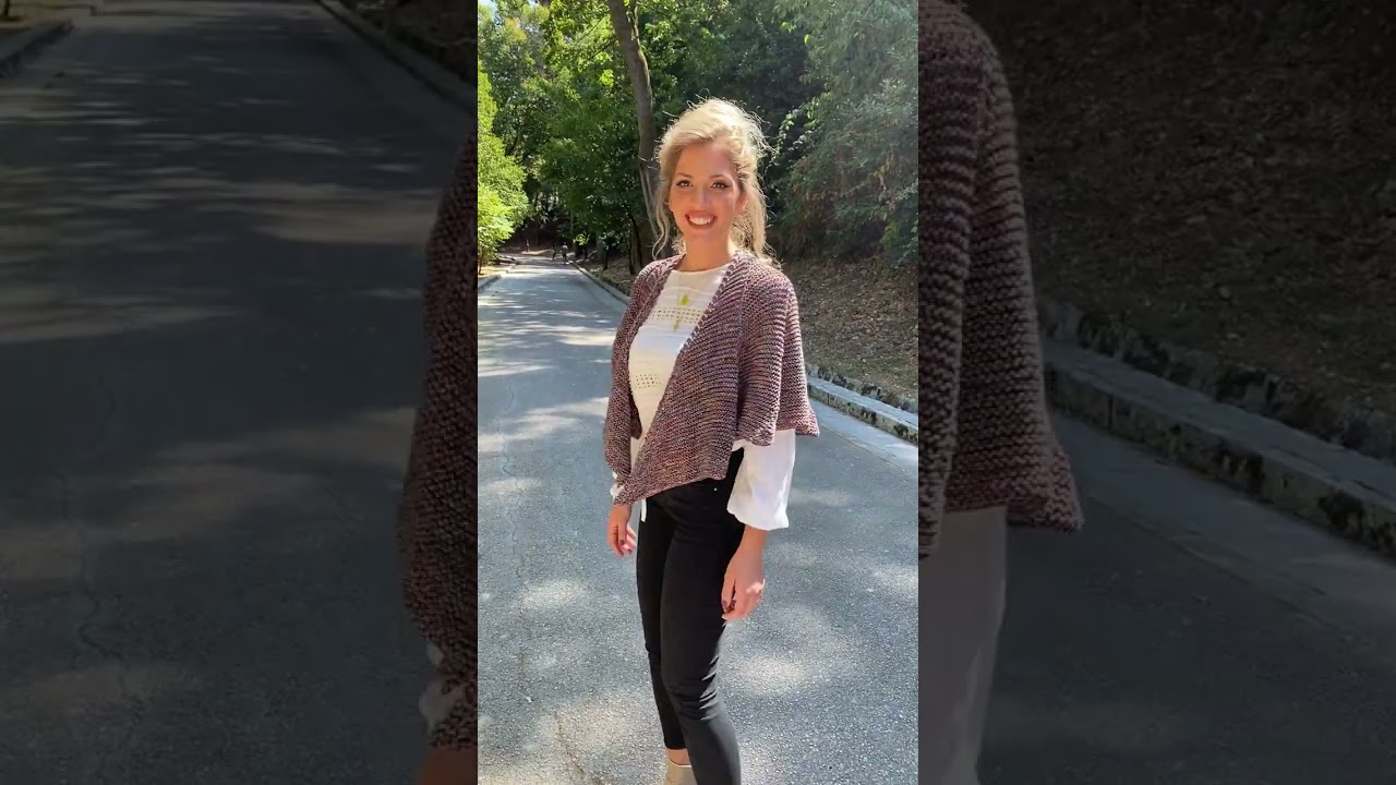 Easy Top-Down Crescent Shawl Knitting Pattern