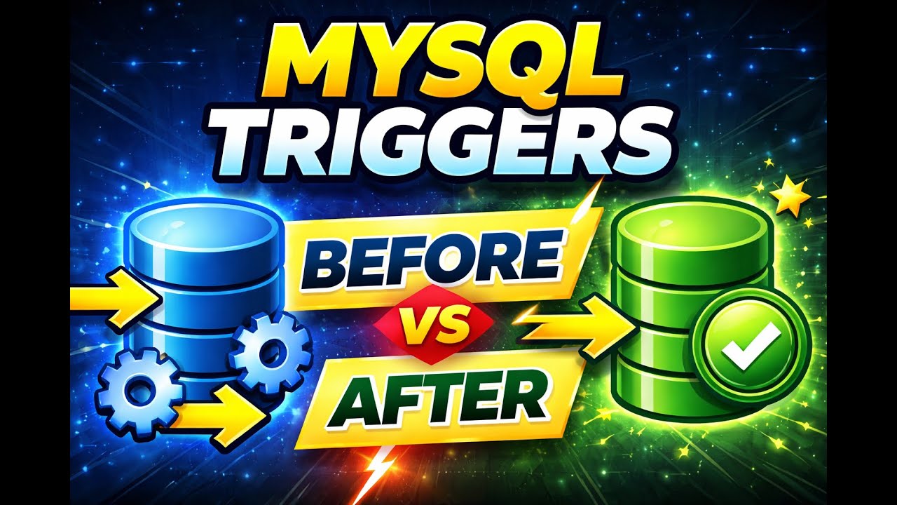 Watch full tutorial on MySQL Triggers 🔥