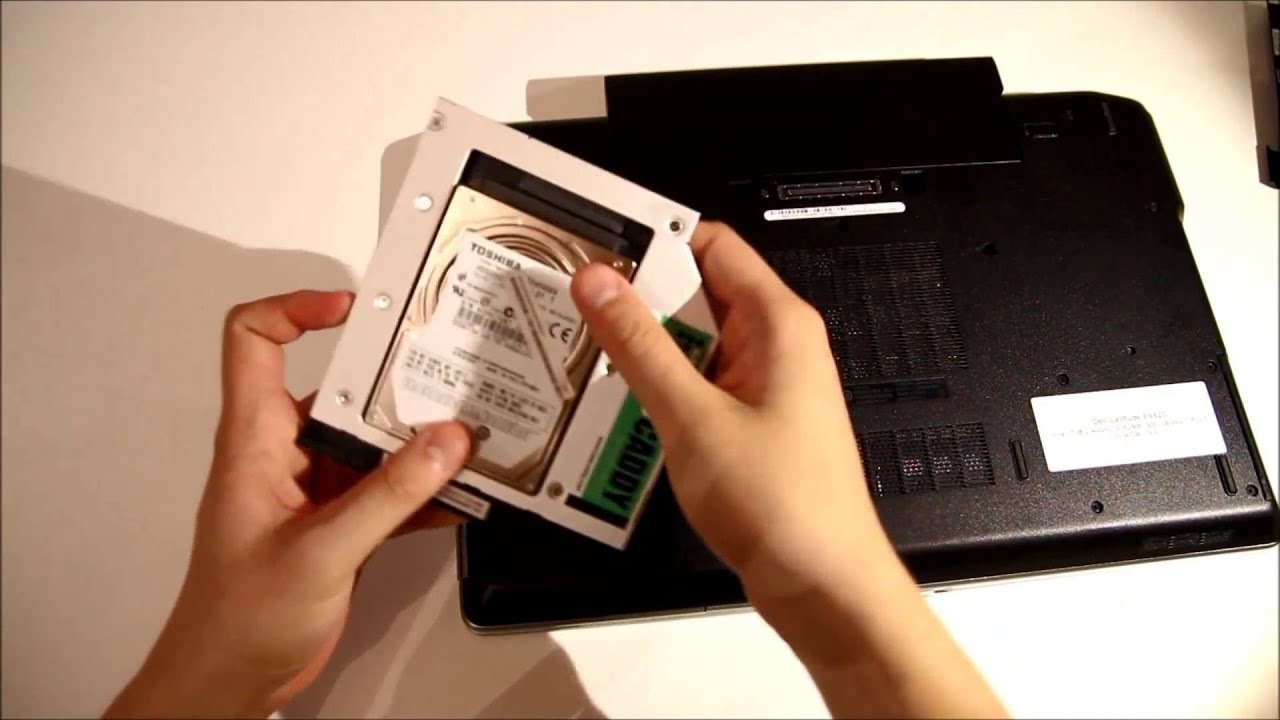 Dell Latitude E6520 adding 2nd HDD / SSD using DVD / optical drive bay with HDD Caddy