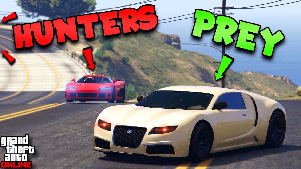 ADDER VS 3 ENTITY XF! | GTA Online Manhunt