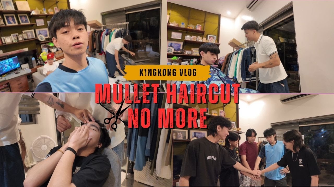 K1NGKONG VLOG | MULLET HAIRCUT NO MORE