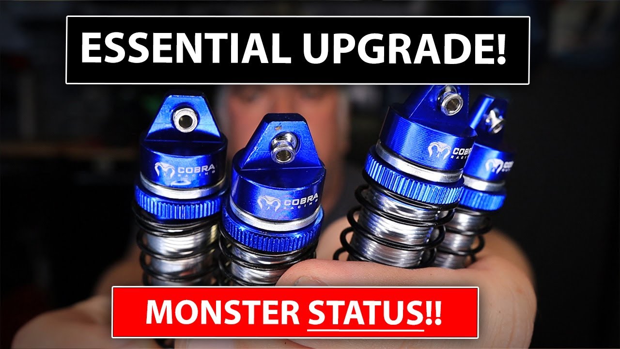 MONSTER STATUS!!  BigBore Shocks for Traxxas 4x4 SLASH, RUSTLER, STAMPEDE AND OTHERS!