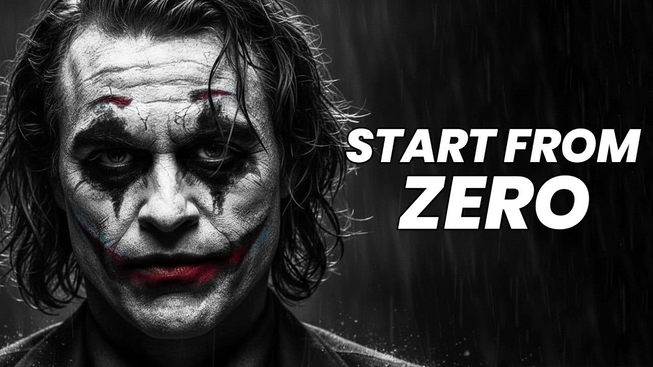 Starting From Zero Again Is a Beautiful Thing - Joker Motivation (Powerful)
