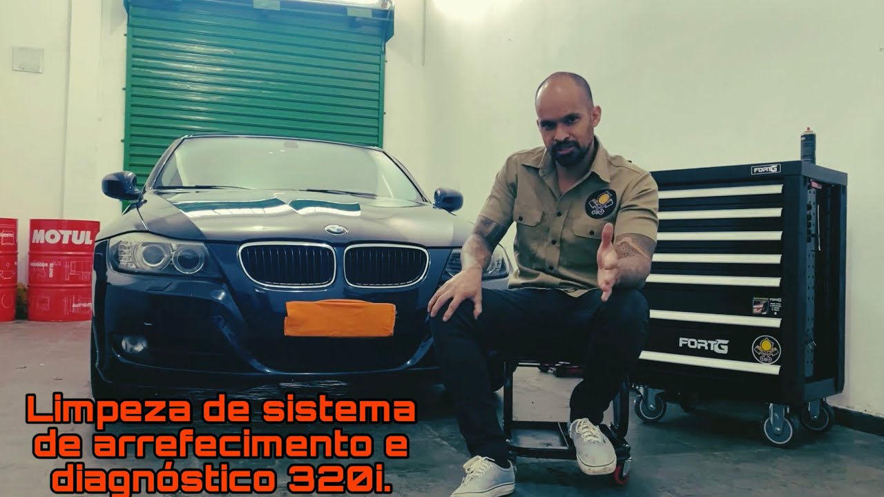 Diagnóstico de 320i com osciloscópio e limpeza de sistema de arrefecimento. Saga BMW parte 4! #012