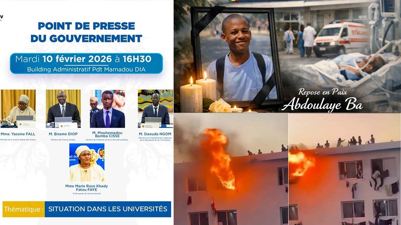 Chaos à l’UCAD : le gouvernement brise le silence après le décès d’Abdoulaye Ba