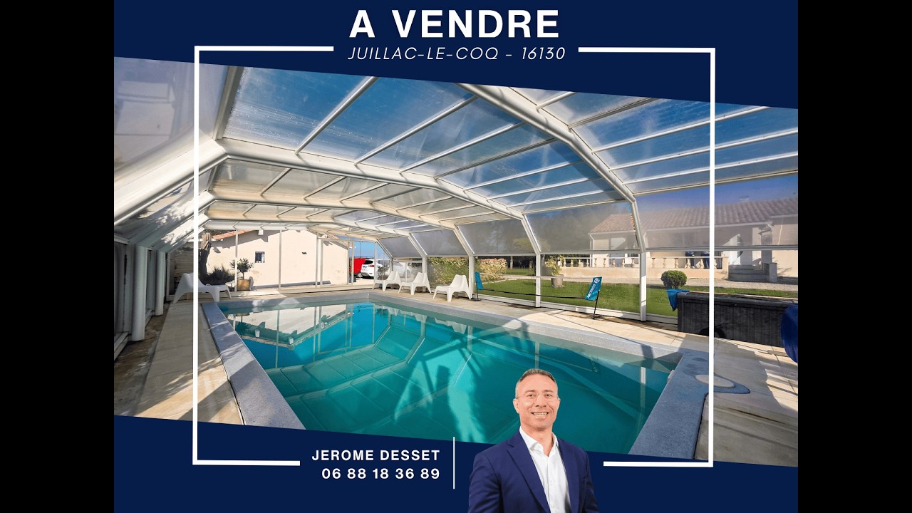 AVENDRE - JUILLAC LE COQ - Maison Individuelle avec Piscine et Grand Jardin – Plain-Pied Lumineux