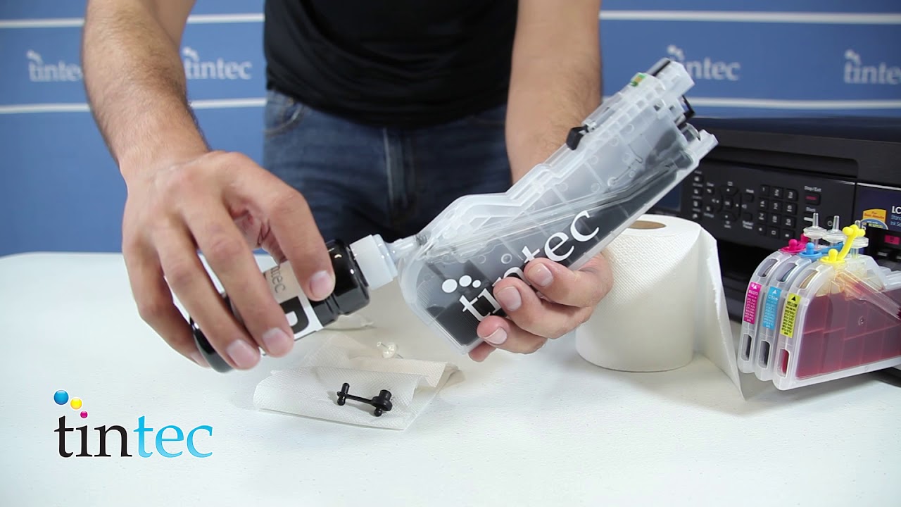 Como recargar cartucho de tinta Brother rellenable de Alto rendimiento. #tintec #impresora #brother