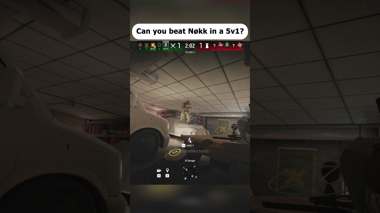 Can you beat Nokk in 5v1 #rainbowsixsiege #r6 #r6siege #gaming