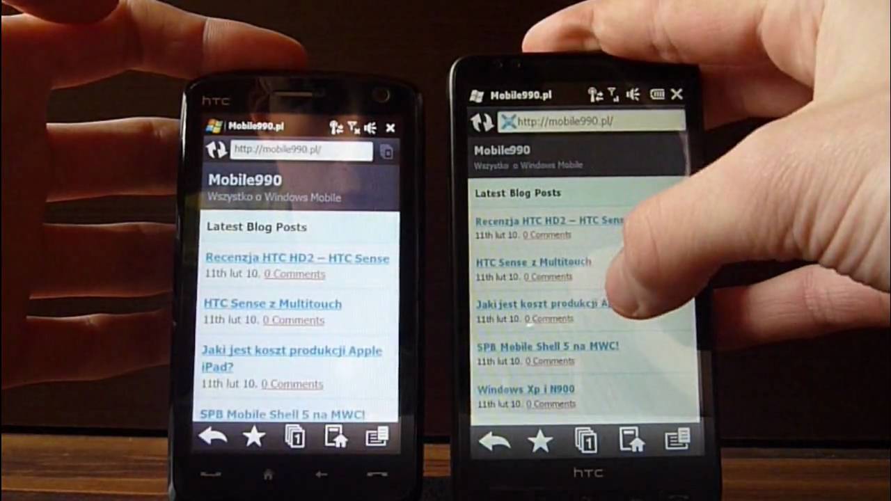 HTC HD2 vs HTC Touch HD (Recenzja [PL])