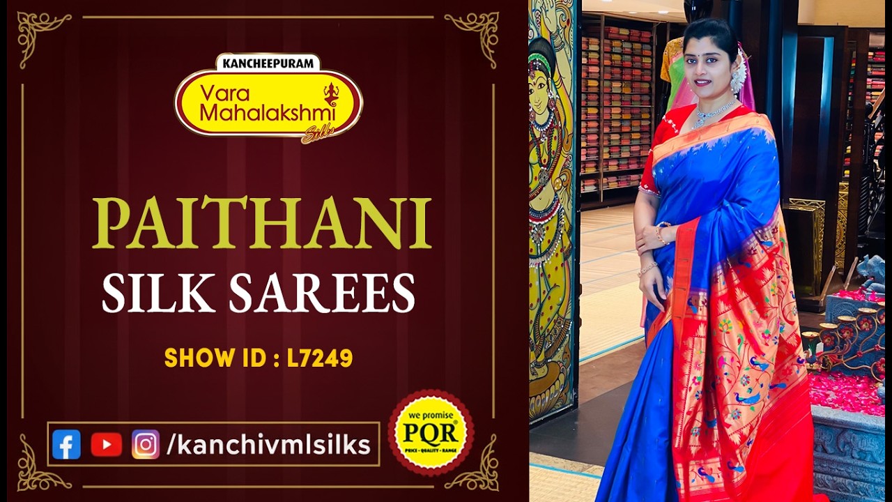 Paithani Silk Sarees | WhatsApp Number 89 0001 0002 | Kancheepuram Varamahalakshmi Silks LIVE