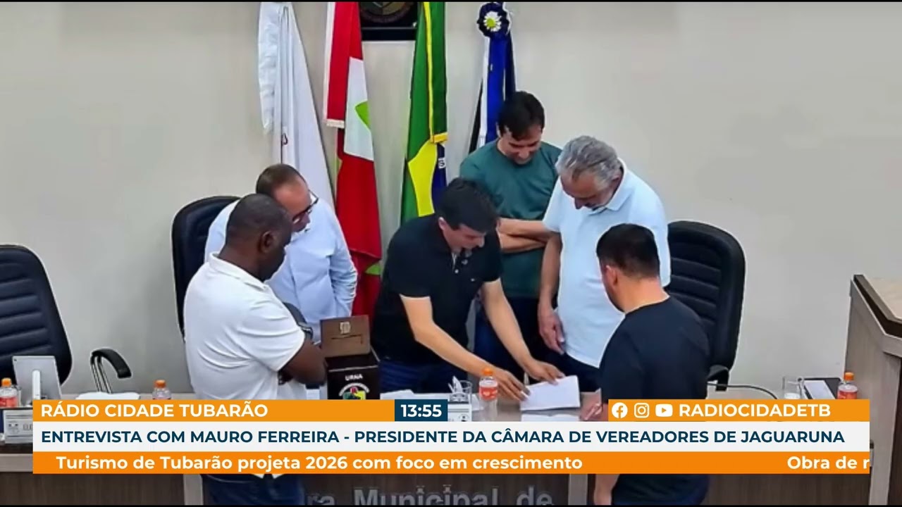 ENTREVISTA COM MAURO FERREIRA   Presidente da Câmara de Vereadores de Jaguaruna