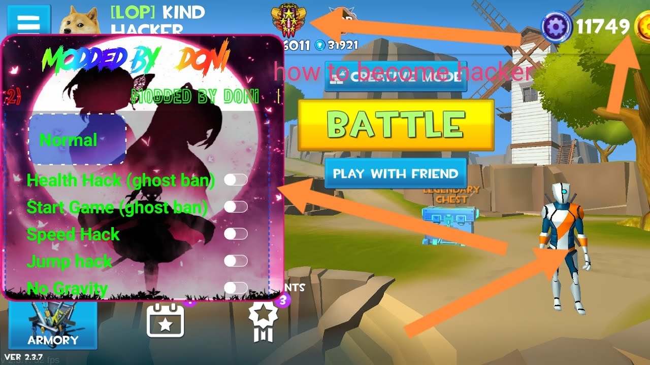 how to become a hacker in rocket Royale