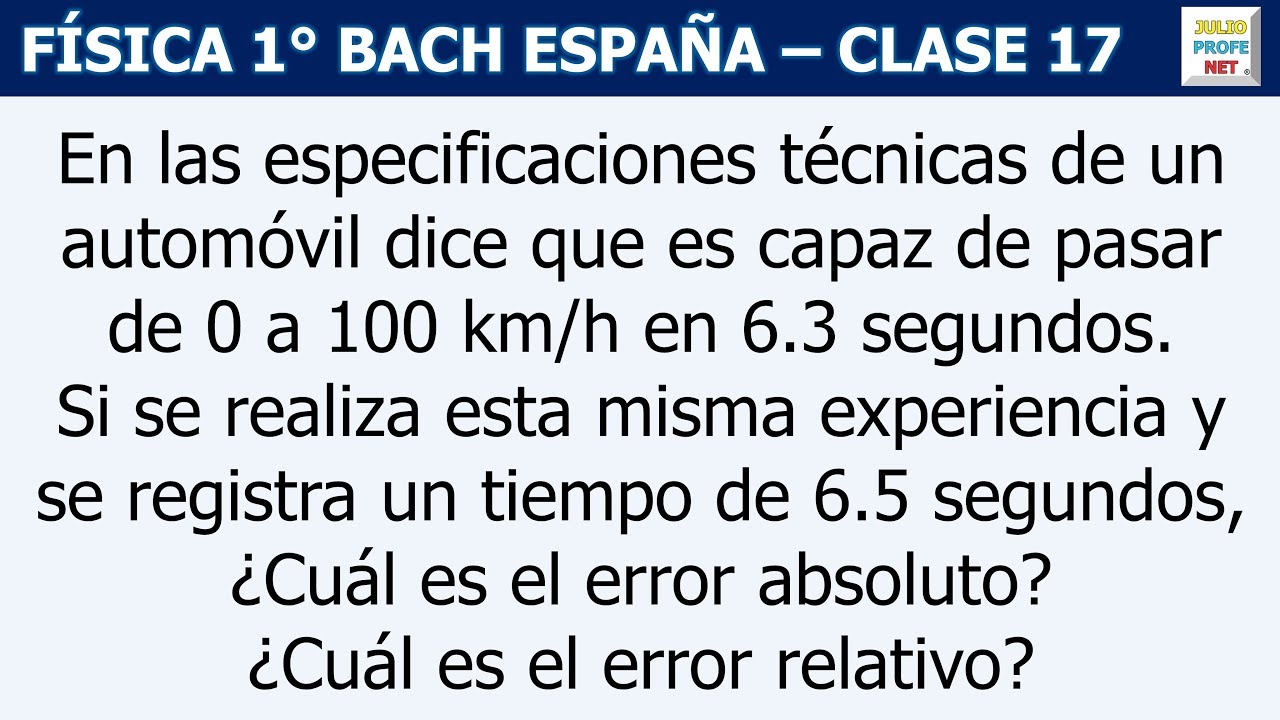 17. ERRORES EN LA MEDIDA (Ejercicio 2)