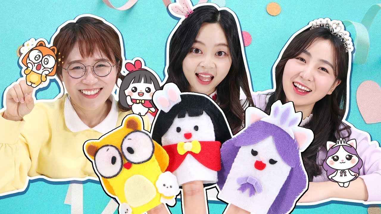 伶可家族卡通手指娃娃手工DIY咯！小伶玩具 | Xiaoling toys