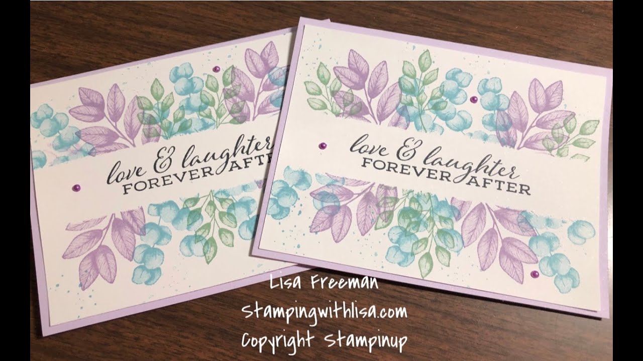 Super Simple Card with Stampin Up's Forever Fern Stamp Set and Post It Tape!