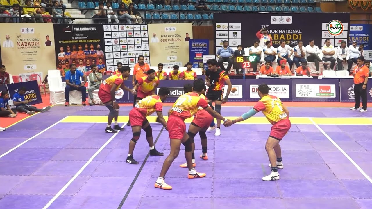 U.P Vs Telangana Kabaddi Match, Pre Quarter Final, 71st Senior National Kabaddi Championship