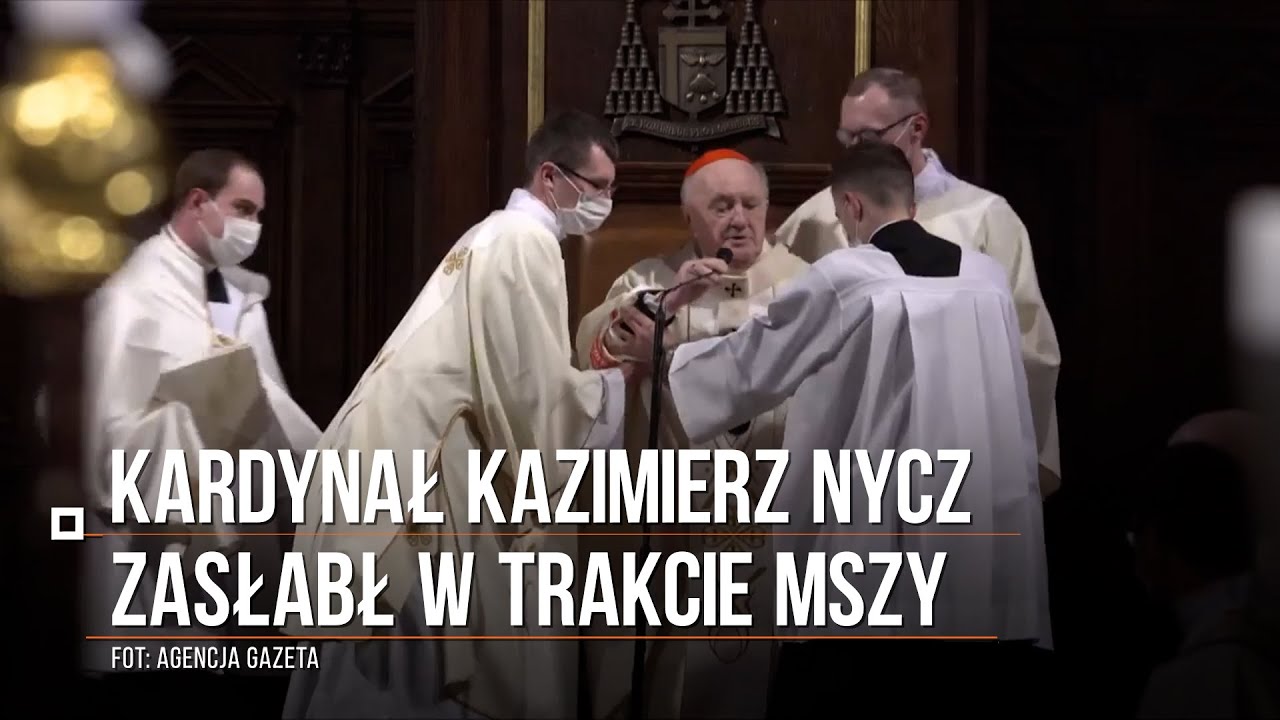 Kardynał Nycz zasłabł w trakcie mszy