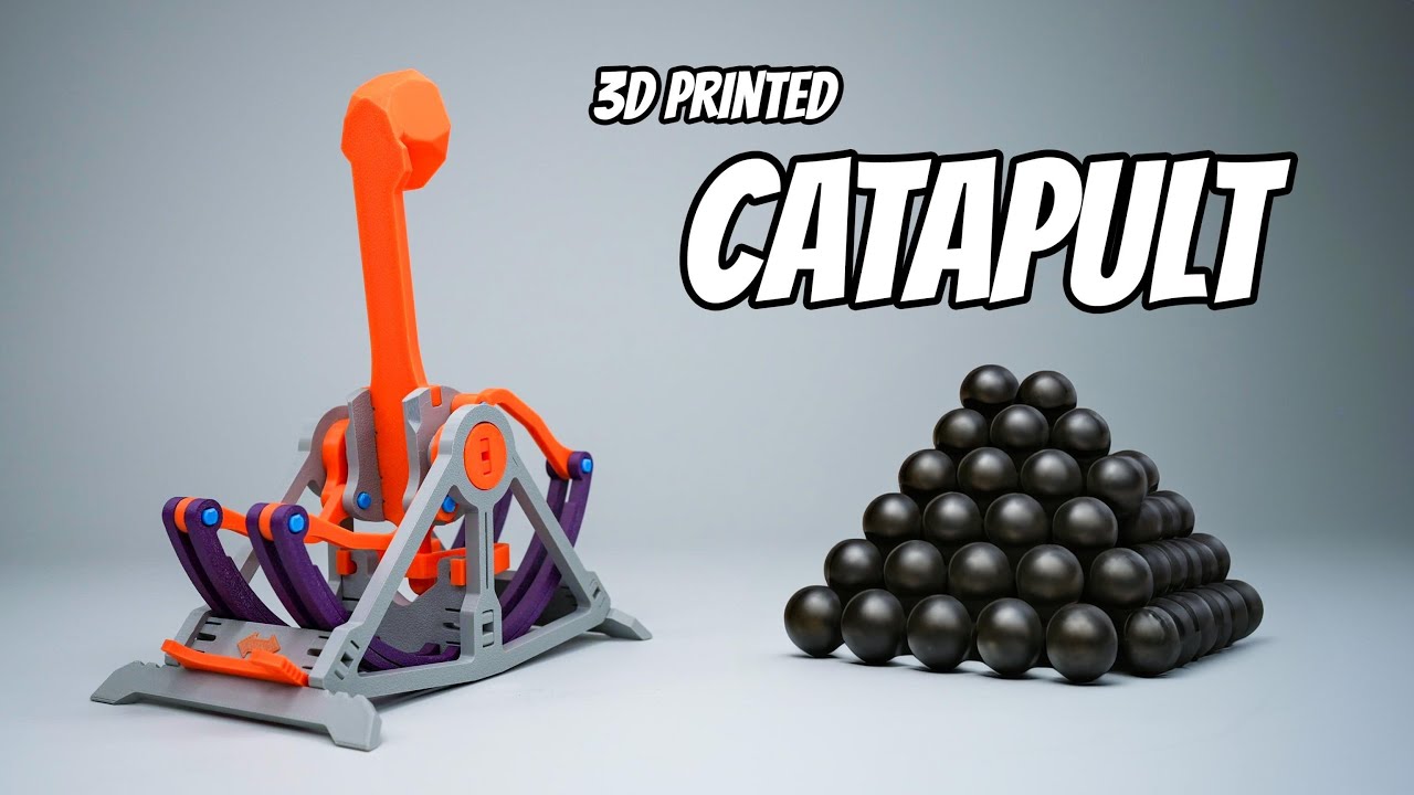 Catapult (3D Printed) with Leaf Springs