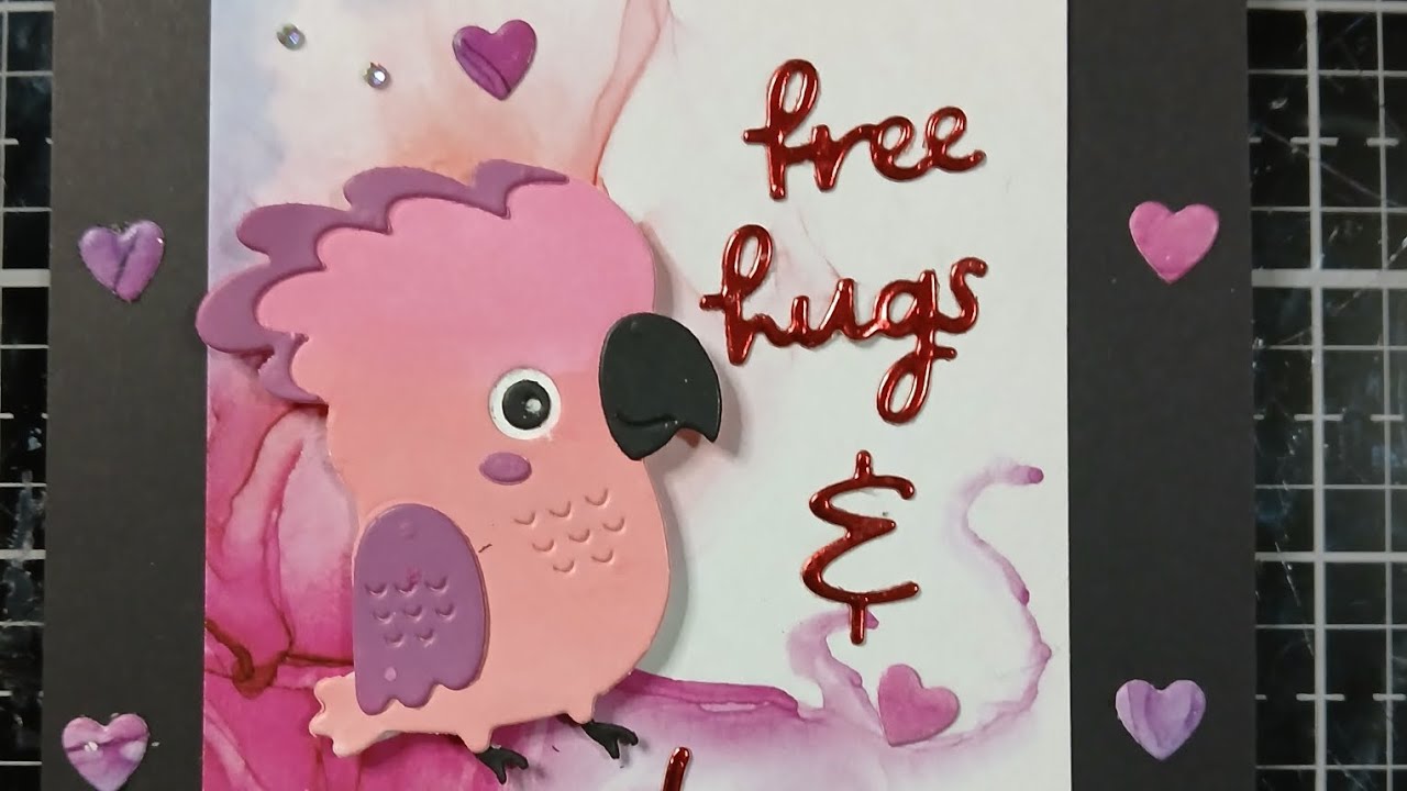 Free Hugs Oscar and Love dies from Spellbinders  Valentines card idea.