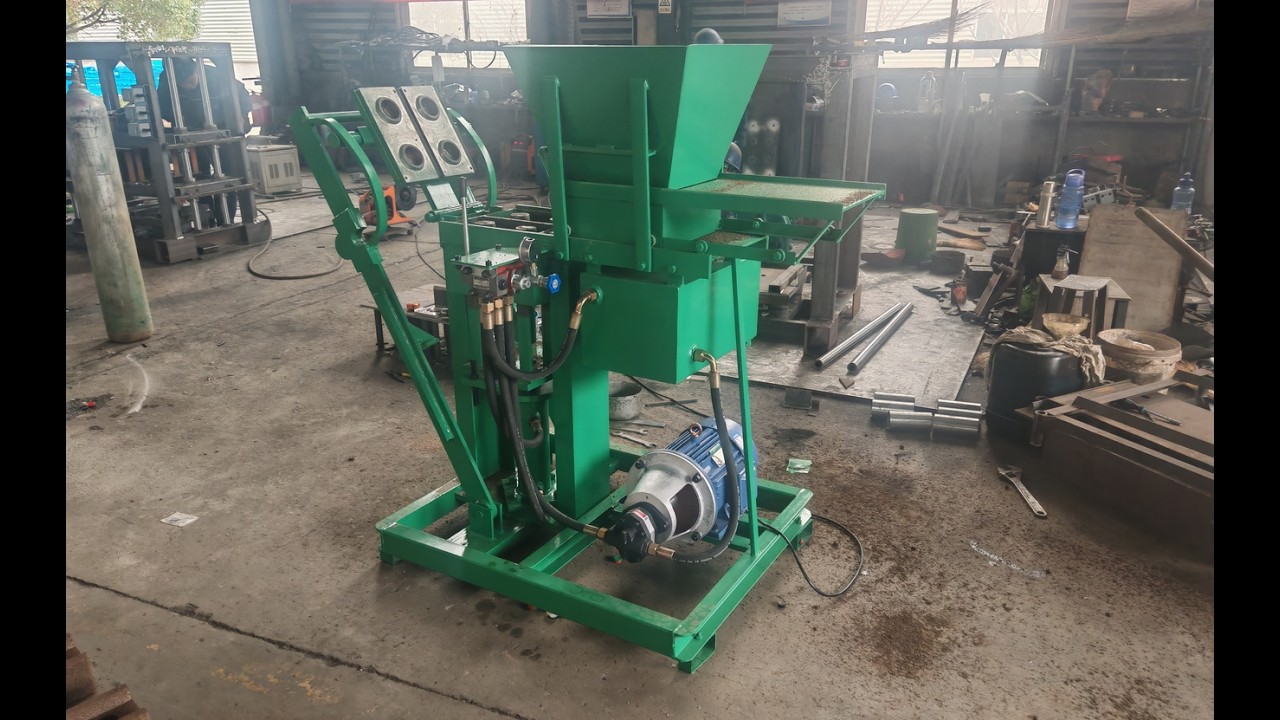 small interlocking soil earth brick making machine