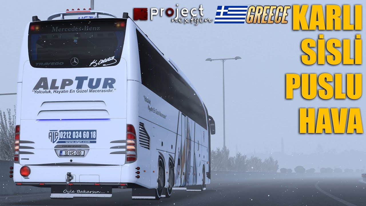KARLI - SİSLİ - PUSLU HAVA !! DAR SOKAK ARALARINDAN ATİNA'YA DOĞRU GİDİYORUZ | ETS2 GREECE DLC !!