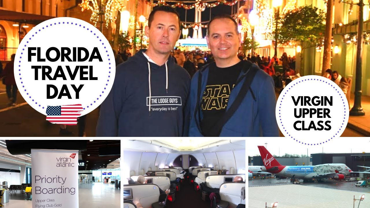 WALT DISNEY WORLD TRAVEL DAY JANUARY 2020 | VIRGIN ATLANTIC UPPER CLASS | FLORIDA VLOGS