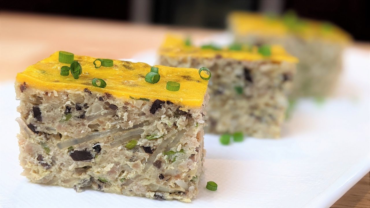 PÂTÉ VIETNAMIEN DE PORC, OEUFS ET CRABE (CHA TRUNG) - VIETNAMESE EGG MEATLOAF - HOP DANS LE WOK!