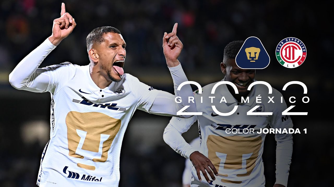 #GritaMéxicoCL22 | Color Varonil | Jornada 1 - Pumas vs. Toluca