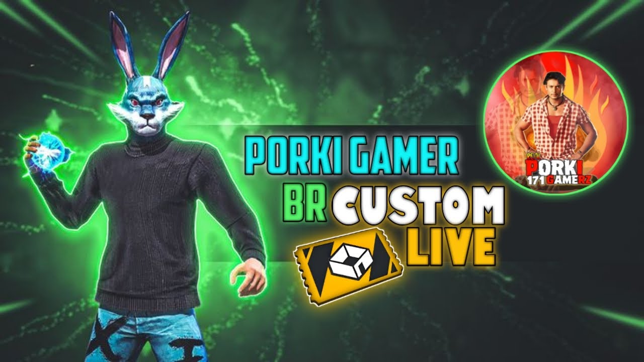 BR custom Live.. PORKI GAMER 💛❤ಕನ್ನಡ💛❤ #freefirelive #freefire #freefirekannada
