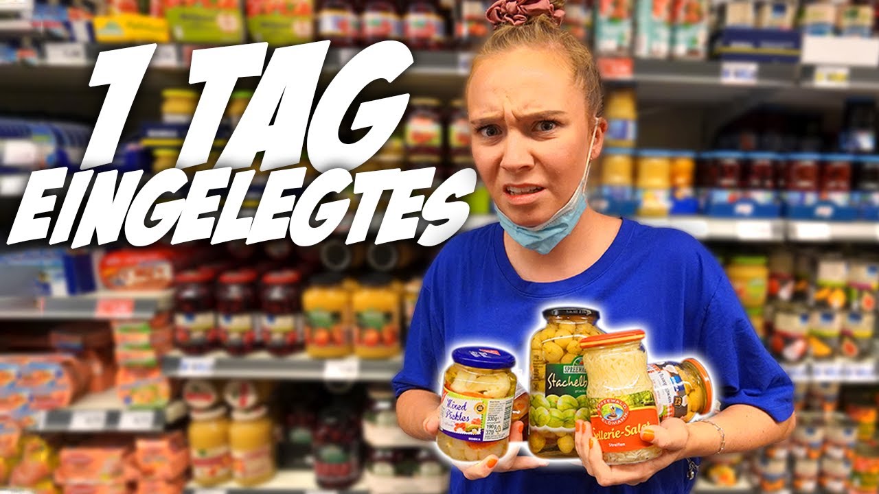 1 TAG nur EINGELEGTES essen! 🤮 **NICHT LECKER** |CARAMELLA
