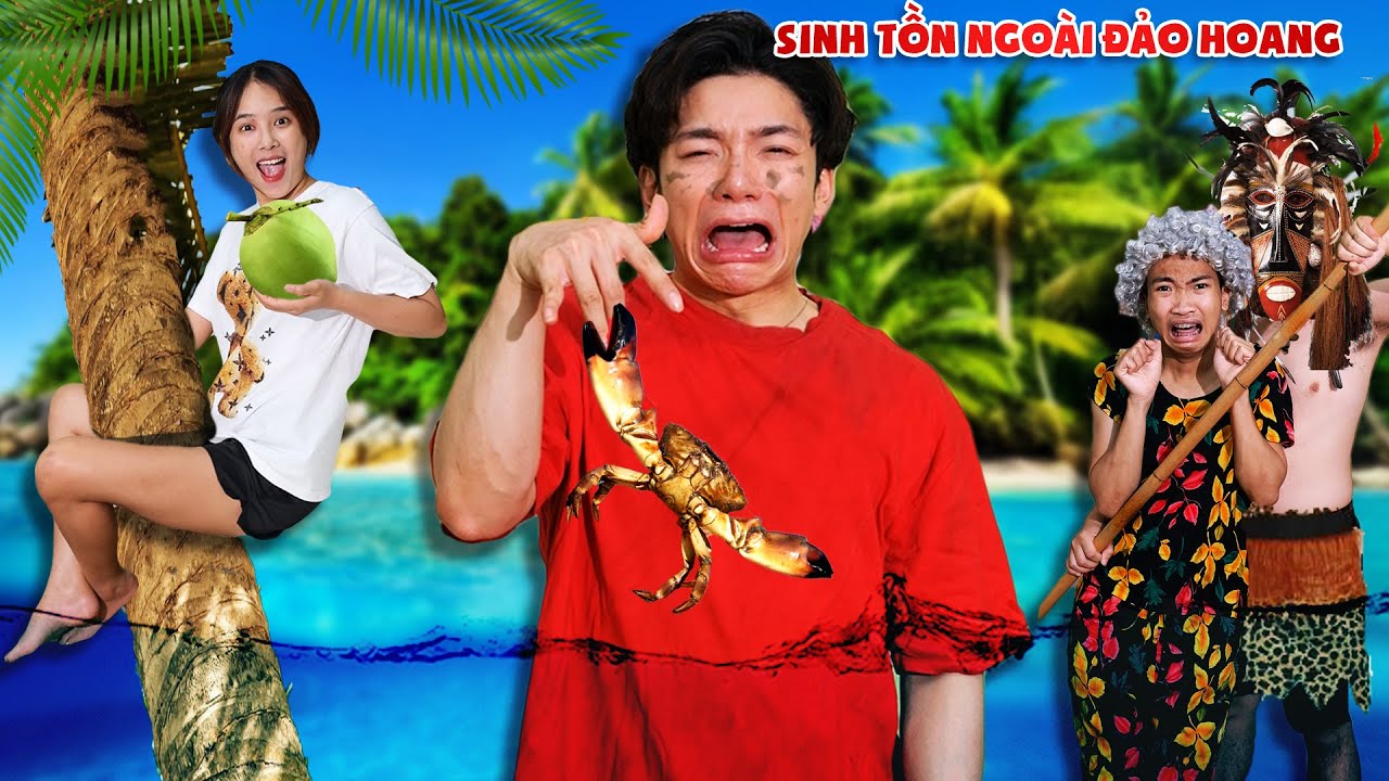 Thử Thách Sinh Tồn Ngoài Đảo Hoang - Hóa Vệ Binh Chiến Đấu Với Thổ Dân!!