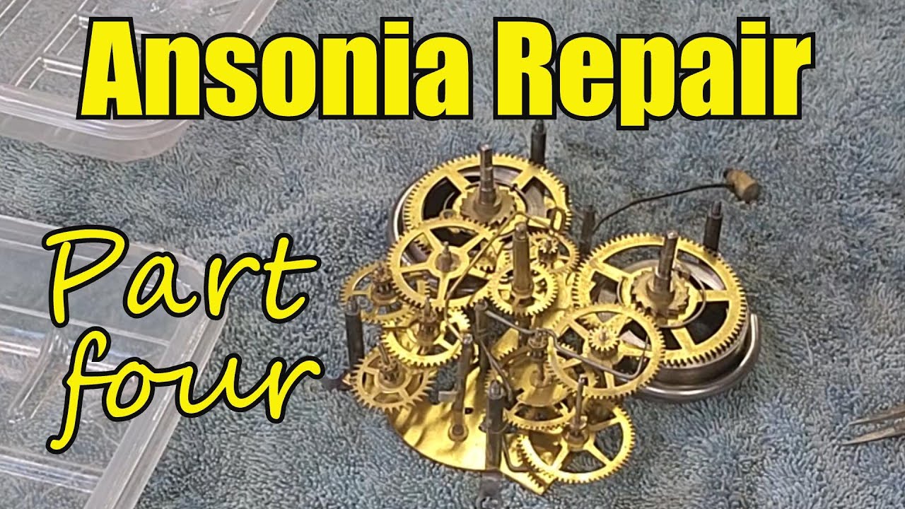 Full Service of an Antique Ansonia Kitchen Clock Part 4 Assembly of the Movement & Timing the Strike