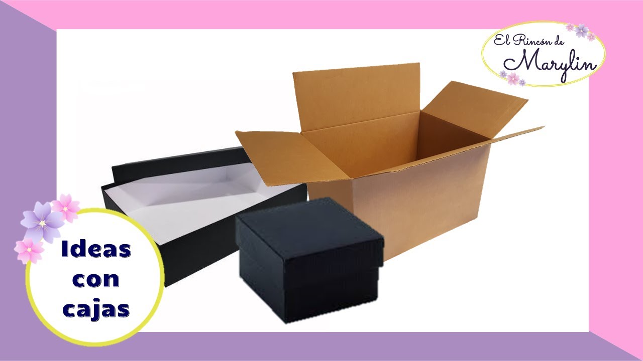 IDEAS PARA RECICLAR CAJAS - IDEAS FACILES - MANUALIDADES CON CARTON -  IDEAS PARA DECORAR CAJAS