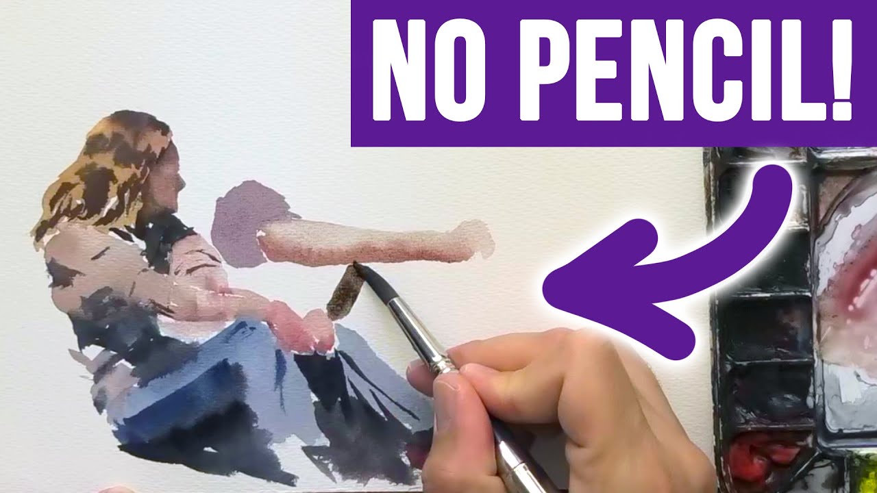 How to paint loose watercolor people - TODAY!