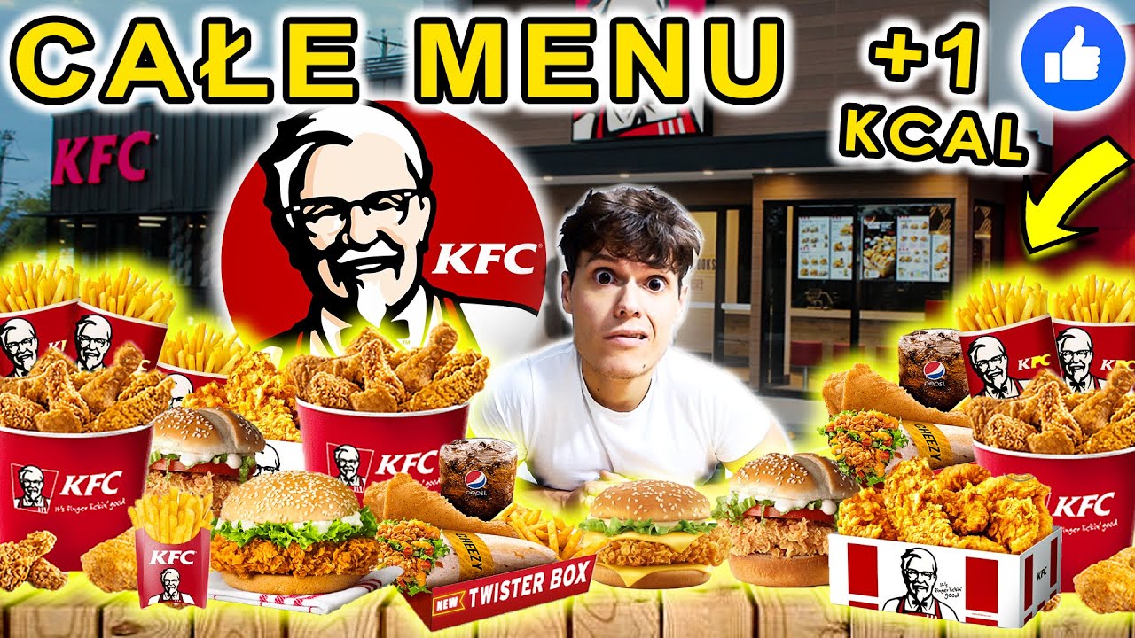 JEM CAŁE MENU Z KFC NA RAZ ! 🍔 * ILE UDA SIĘ ZJEŚĆ 😳?! *