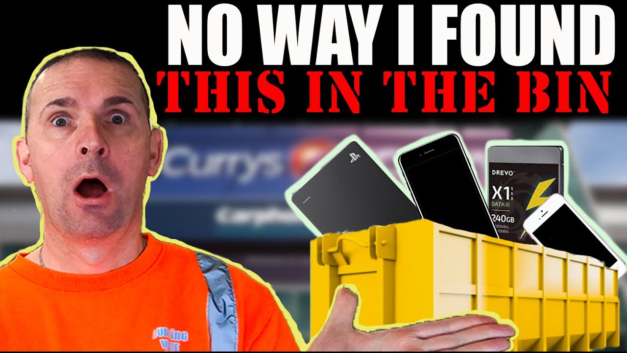 DUMPSTER DIVING UK (SHOCKING) IPHONES HARD DRIVES I FOUND SO MUCH TECHNOLOGY THROWN AWAY