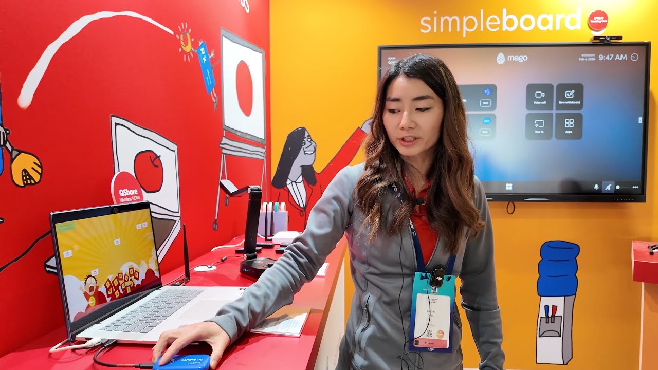 QOMO wireless 4K doc cams, 100x optical zoom, SimpleBoard modular OPS workflow