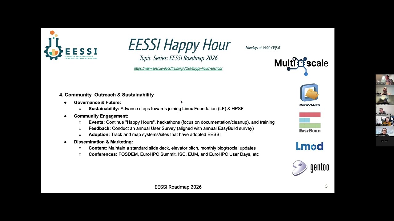 EESSI Happy Hour (12 Jan 2026) - (draft) EESSI roadmap