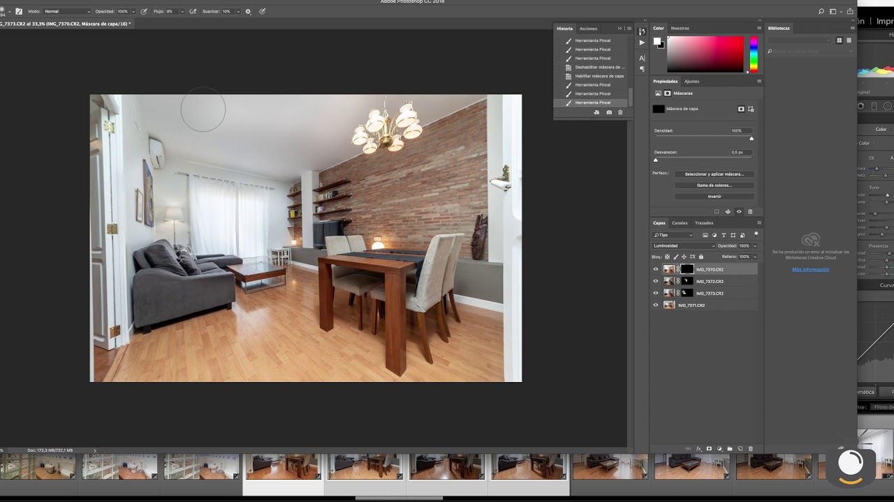 Fotografía profesional de interiores - Edición flash + ambiente (flambient)