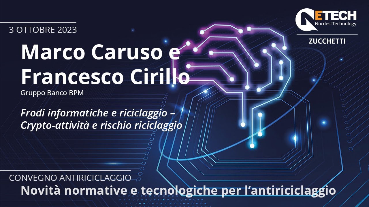Marco Caruso e Francesco Cirillo (Gruppo Banco BPM) - Convegno Antiriciclaggio, Milano, 3/10/23