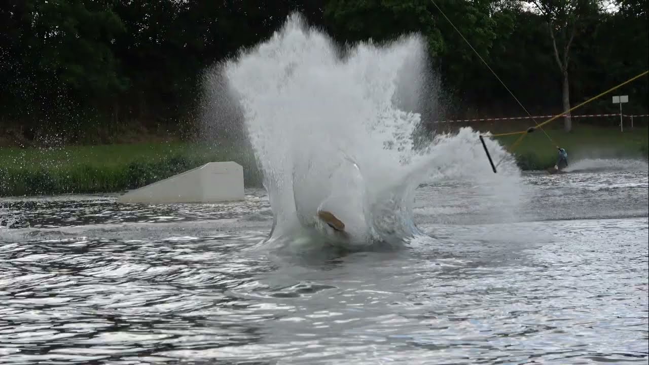 Camping Tunisee -Wakepark Tunisee - Wakeboard  Training April 2022 Tunisee Freiburg