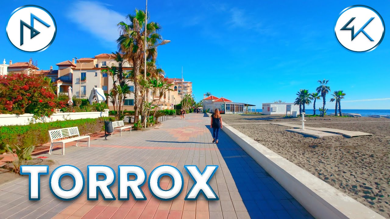 🌴 Walking Tour Torrox, Spain 🇪🇸 | 4K