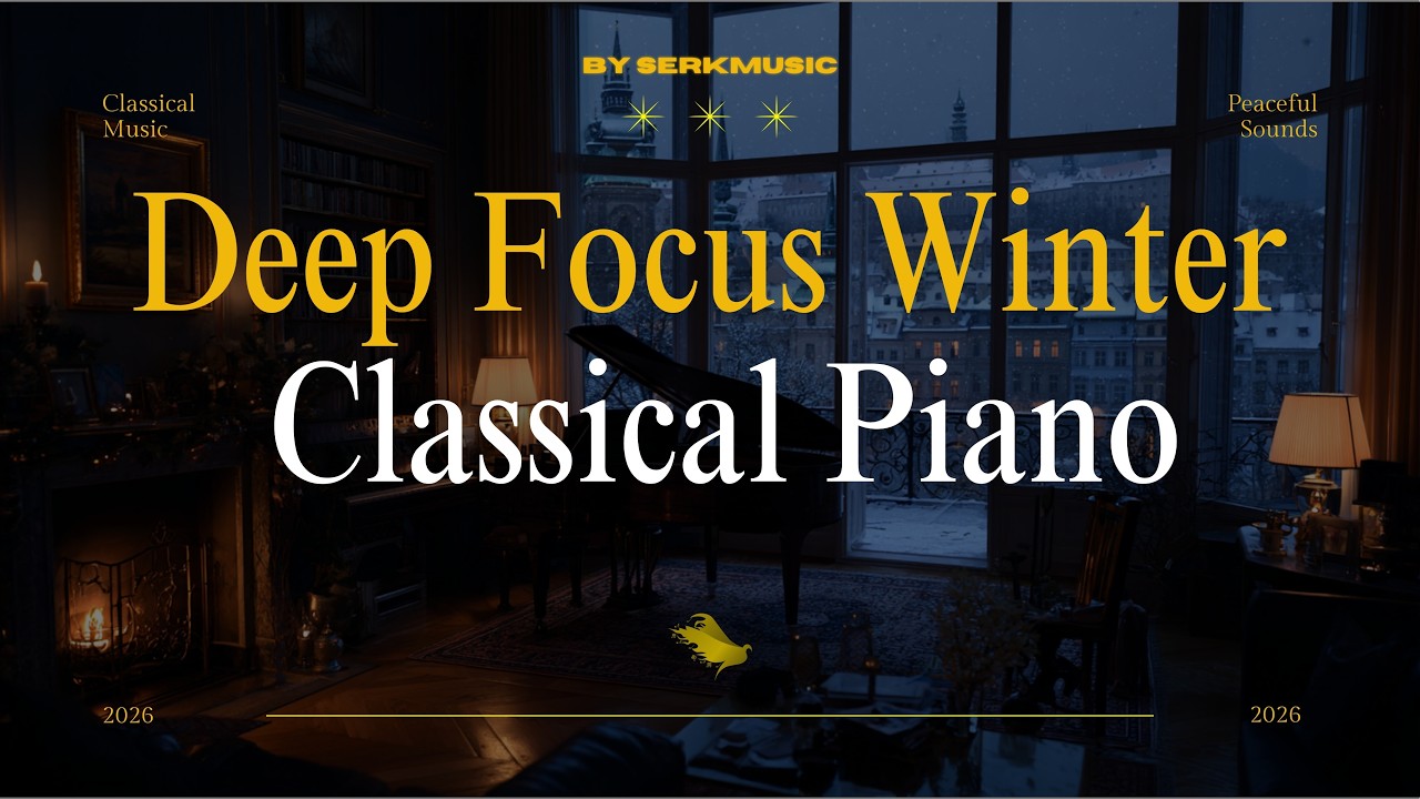 Deep Focus Winter Piano ❄️ Classical Music for Study & Work