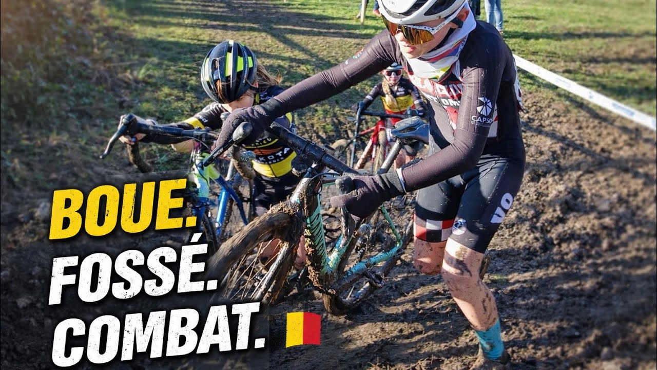 🔥 Cyclo-cross BELGIQUE 🇧🇪 | Parcours gras, fossés & TOP 20 (17e/69)