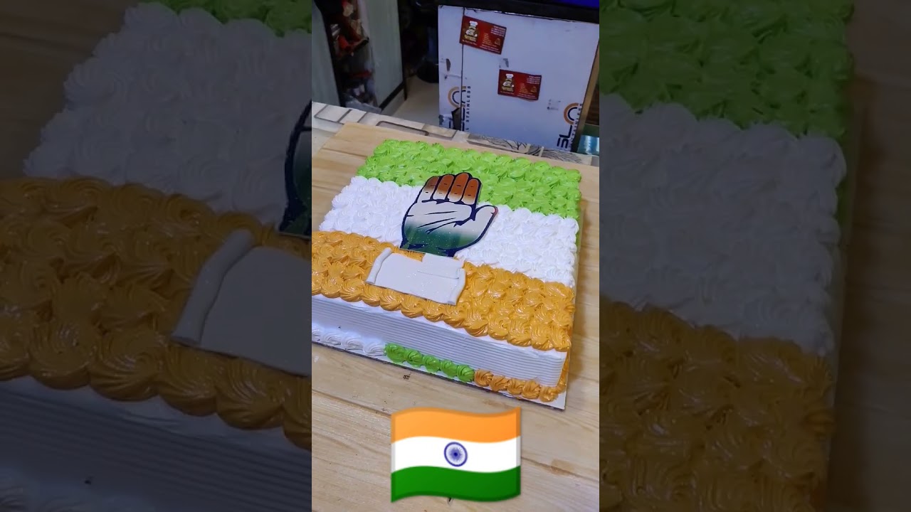 #tirnga cake #india flag cake #flag cake #congress hand cake #viral cake #trending cake #youtube