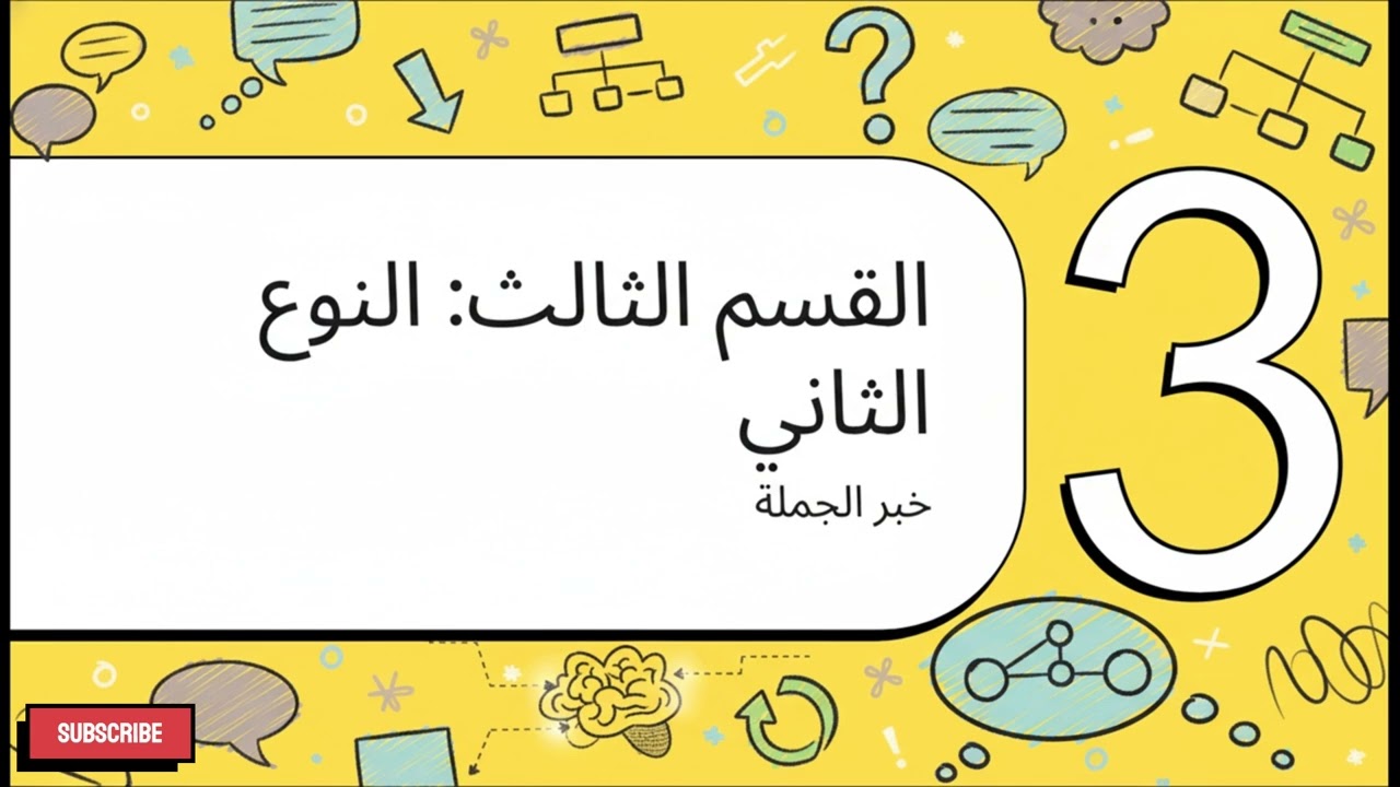 أنواع الخبر الصف السادس الإبتدائي نحو التيرم الأول