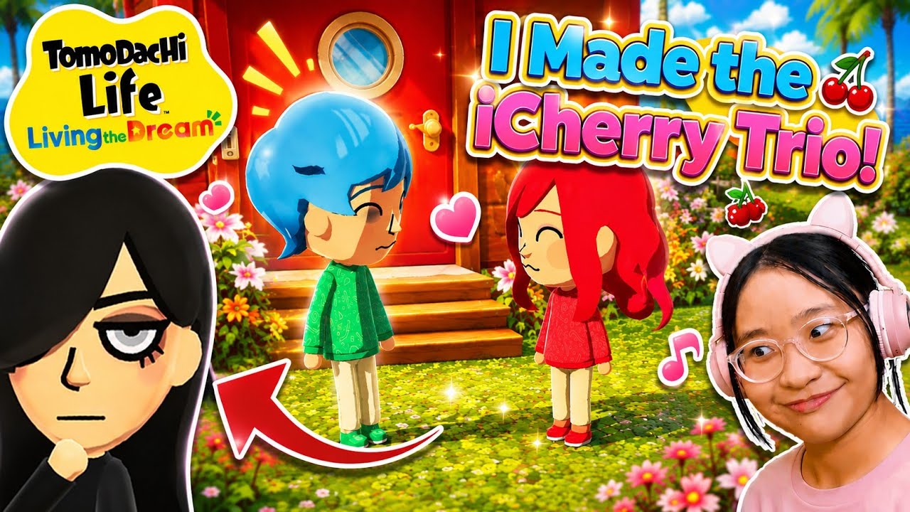 I Made the iCherry Trio in Tomodachi Life! - Tomodachi Life: Living The Dream