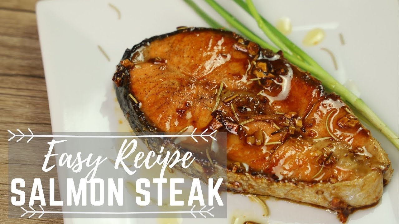 Honey Garlic Butter Salmon Steak - Salmon Recipes ( Fish Recipes )