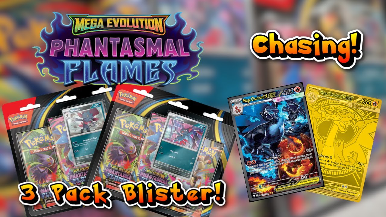Can we pull the Charizard from 3 pack blisters! Pokémon Phantasmal Flames!