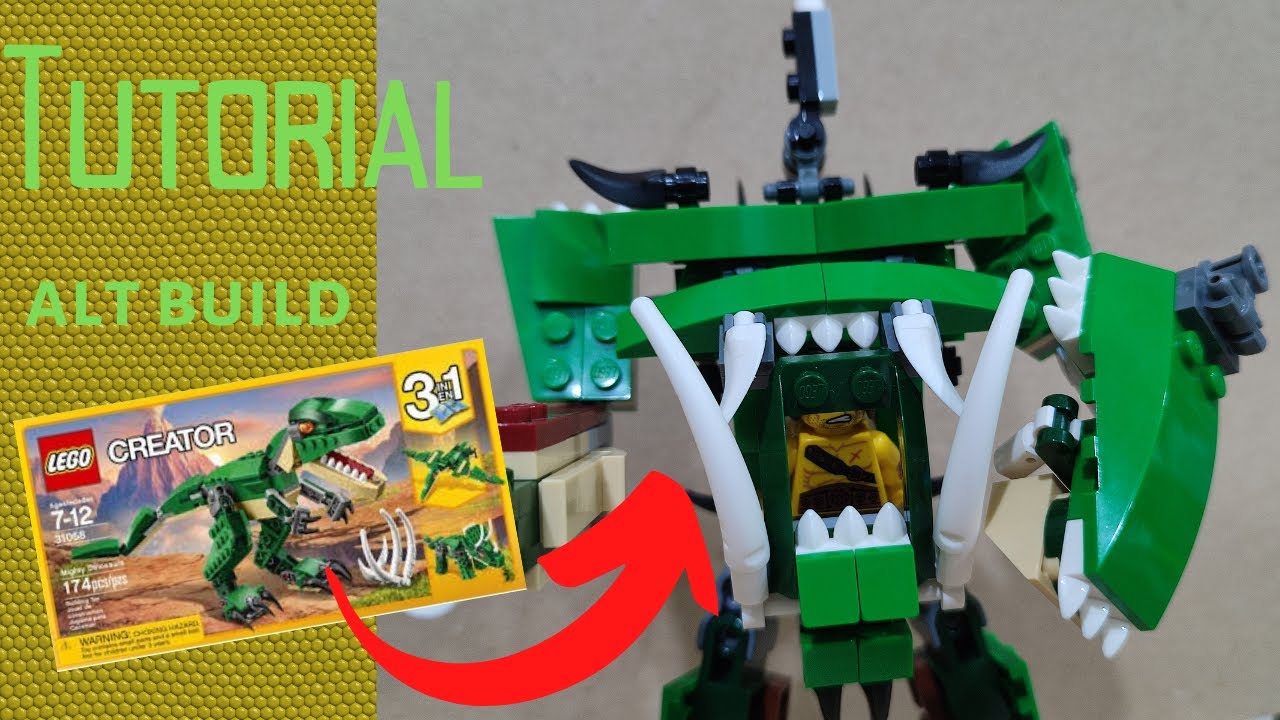 From Lego Dinosaur to Lego Mech! Set 31058 MOC Alt Build: Jungle Hunter Tutorial